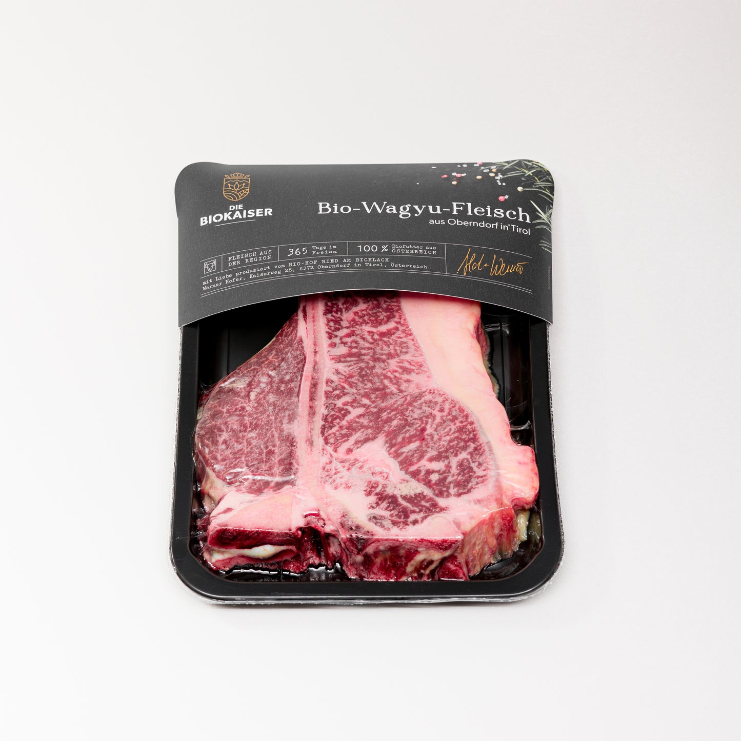 Bio Porterhouse Steak: mit Filetanteil über 3cm